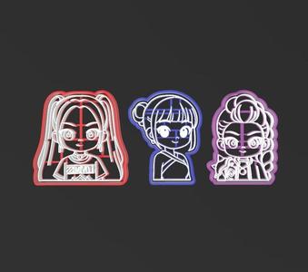 K-POP Demon hunters, the K-Pop Warriors, Cookie Cutters Set 90 mm