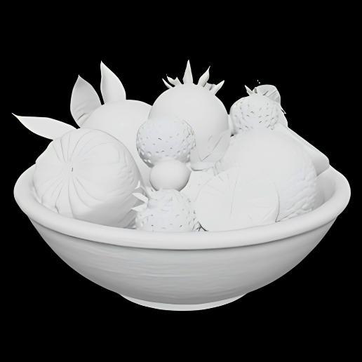 Bountiful Fruit Bowl with Pomegranate
