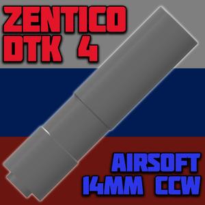 ZENTICO DTK-4 Suppressor 14mm CCW (Airsoft Use Only)