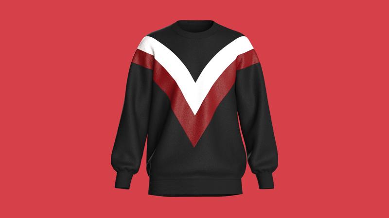 Mens Black Sweatshirt   | Marvelous / Clo3d / obj / fbx