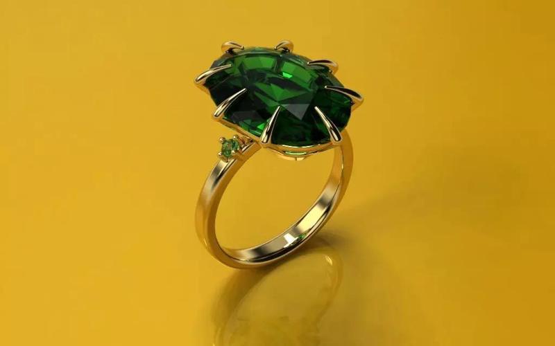 Ring Oval Princess - Jewelry 3D - AN-461