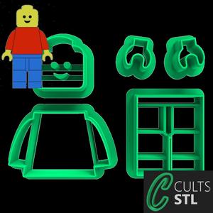 CORTADOR PERSONAGEM LEGO - 6cm