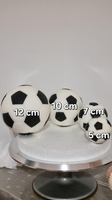 Icosahedrons(Football) Fondant cutout with Rolling boards