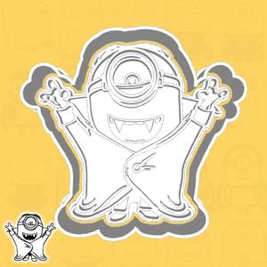 Minions / Despicable Me cookie cutters - Dracula Minion (Stuart) (style 13)