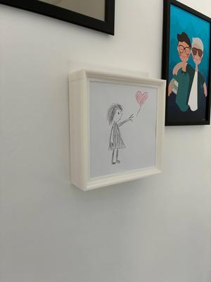 "Suspended Treasures" Frame  - A Hidden Storage Solution with Artistic Charm