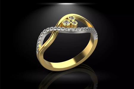 Ring With Diamonds N73
