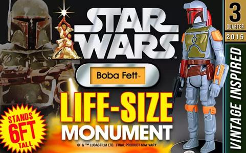 Life-Size Vintage Boba 2015 from Gen Giant 3d model stands about 6 foot w/rocket fire kit