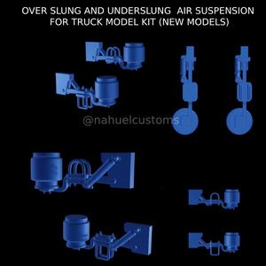 OVER SLUNG AND UNDERSLUNG  AIR SUSPENSION FOR TRUCK MODEL KIT (NEW MODELS)