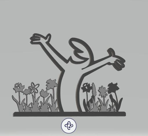 Spring has come, Linea in the garden