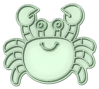 Sea crab 6 cookie cutter