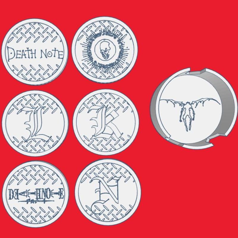 DEATH NOTE COASTER SET WITH HOLDER