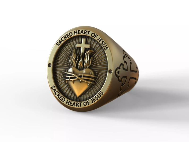 Sacred Heart of Jesus Ring - Anillo Sagrado Corazon de Jesus