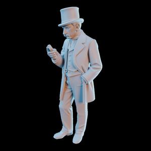 Victorian Man Train Model
