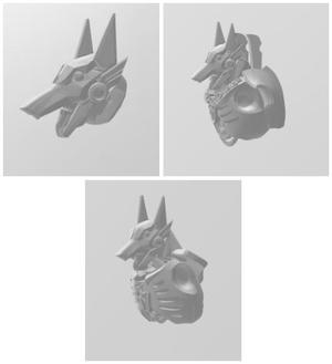 torso and head for mechanical jackal warriors