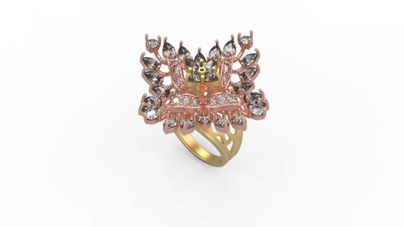 Woman Solitaire Ring 522