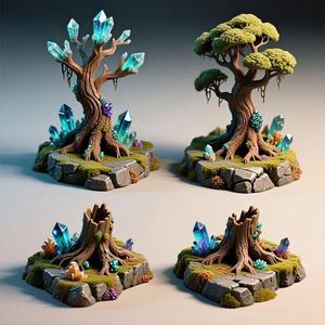 Mystical Crystal Trees