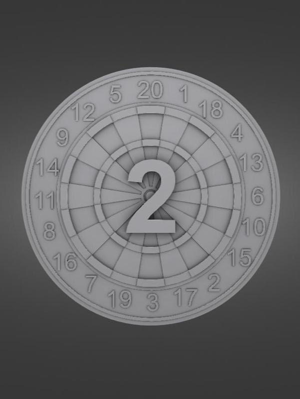 Dart Medal/ Dart Medal/ 2nd place