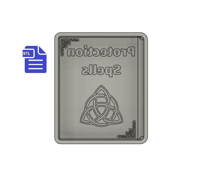 1pc Protection Spellbook Bath Bomb Mold