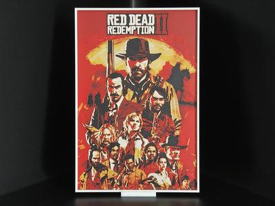 Red Dead Redemption 2 Hueforge Video Game Poster