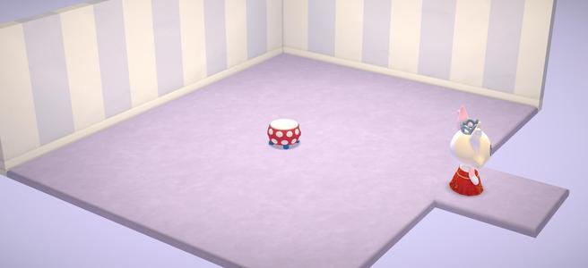 Hello Kitty Ottoman Dollhouse Furniture - Hello Kitty Island Adventures 1:16