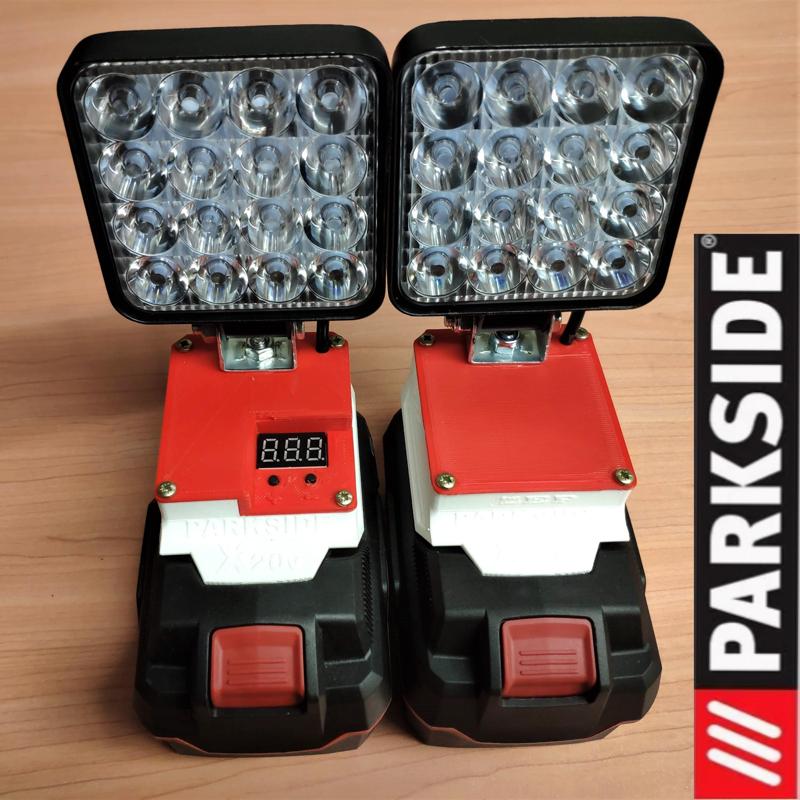 PARKSIDE X20V SPOTLIGHT WITH BATTERY PROTECTION
