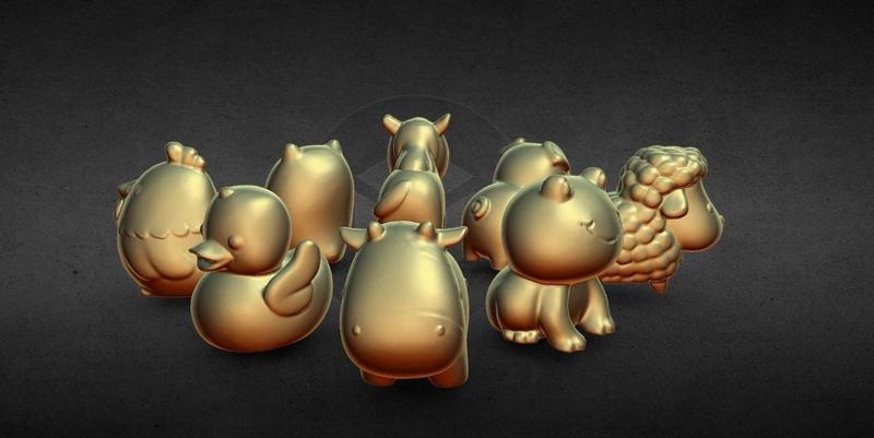 farmyard animals all 8 together