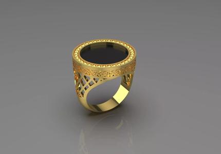 gemstone man gold ring mr0103