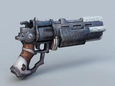 Sci-Fi Handgun 3D Model