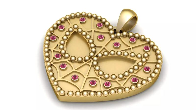 HEART PENDANT 3D PRINTABLE MODEL
