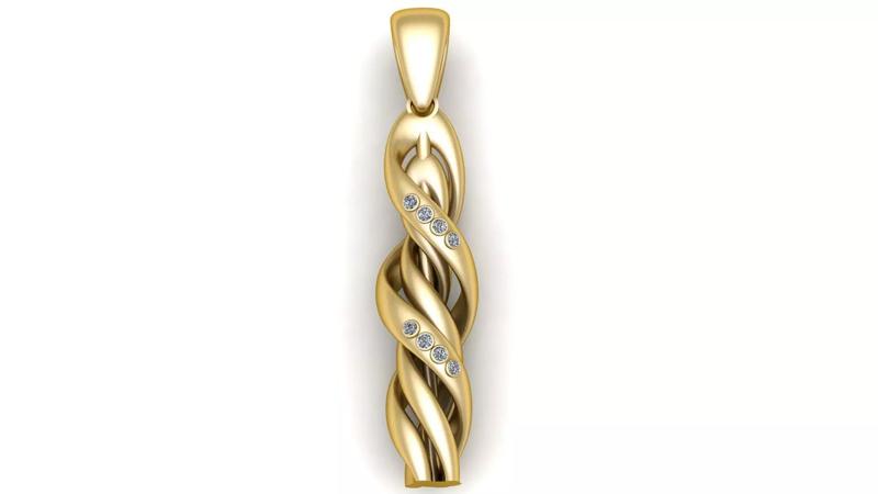 Spiral Pendant 3D Printing  Model