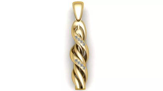 Spiral Pendant 3D Printing  Model