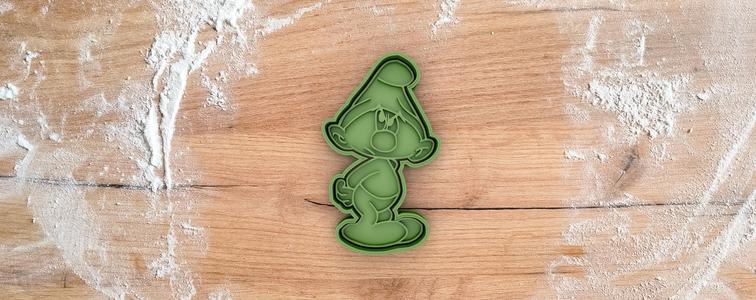 Grouchy cookie cutter from the Smurfs