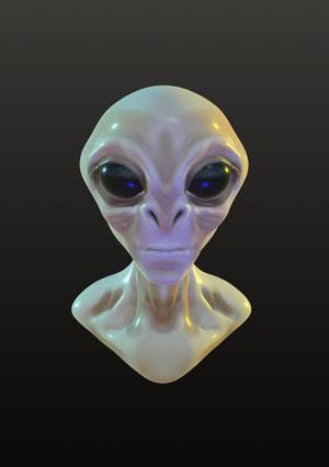 Alien (bust and keychain)