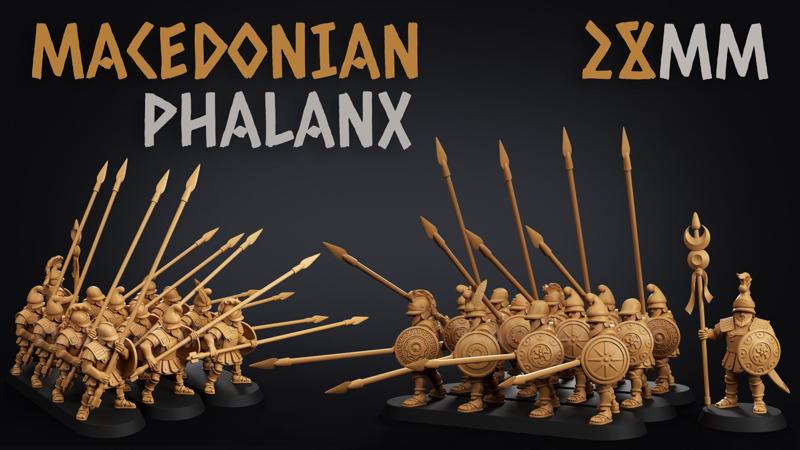 MACEDONIAN PHALANX 28MM MINIATURES PACK