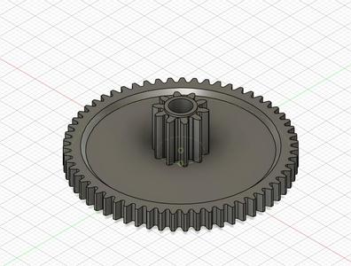 Gear for throttle valve (Gazelle)