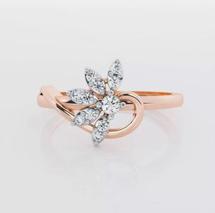 Flower Italian diamond ring