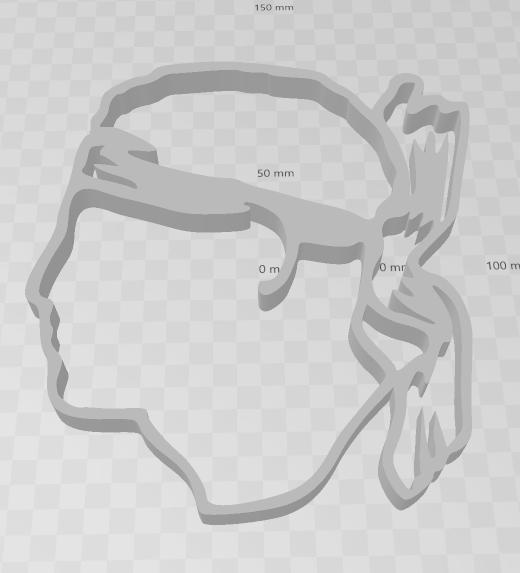 Corsican head cookie cutters / stencils
