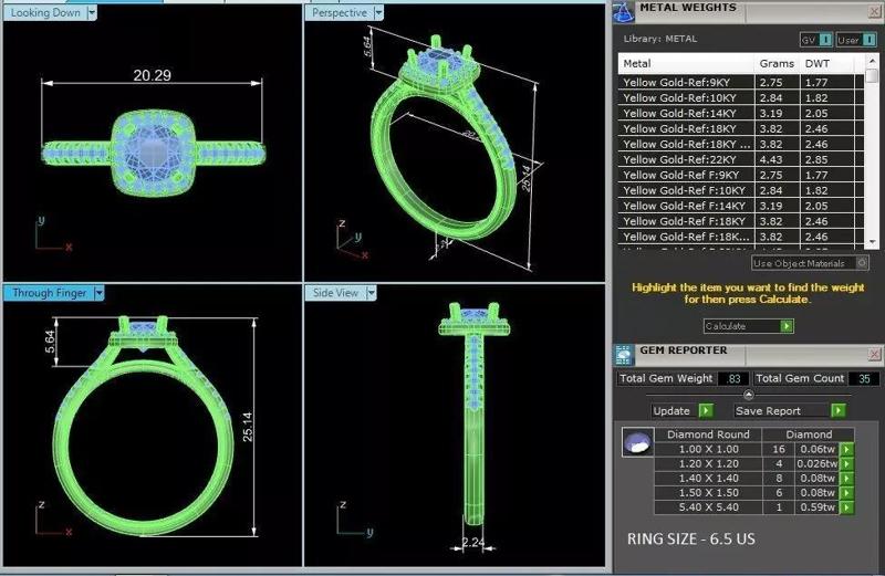 High Quality 3D Jewelry Design  Includes STL 3DM