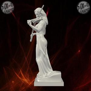 Elegant Violinist Lady Statue – SoliDRawinGs SG868