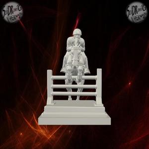 Equestrian Show Jumping Rider Statue – SoliDRawinGs SG876