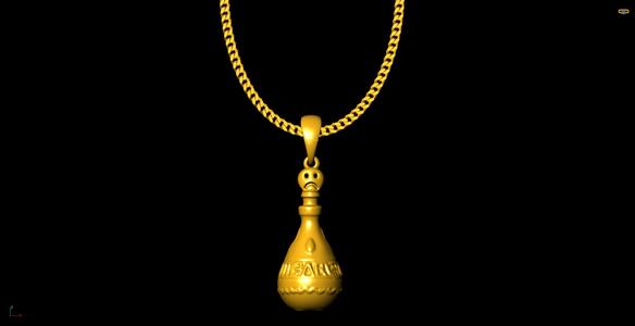 bottle pendant charm