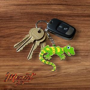 Flexible keychain "Smart lizard"