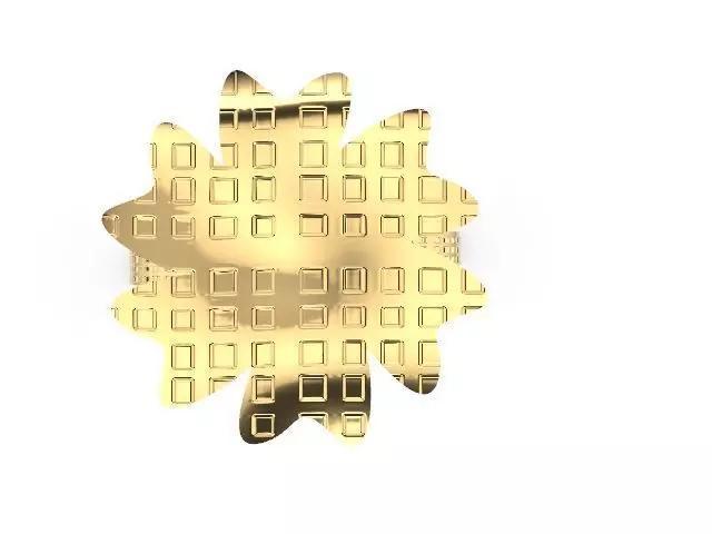 texurede flower ring stl verified