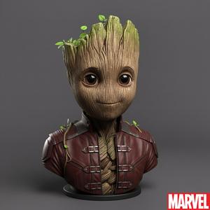 Baby Groot Bust - Cuddly Tree Guardian Bust