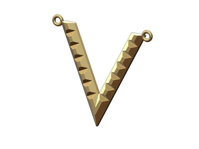 Chevron V pendant 3D print model