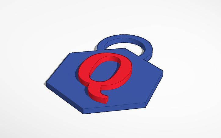 LLAVERO LETRA Q ( LETTER Q KEYCHAIN )