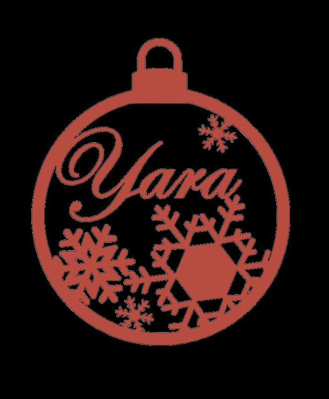 Christmas Tree Ball - Snow Yara