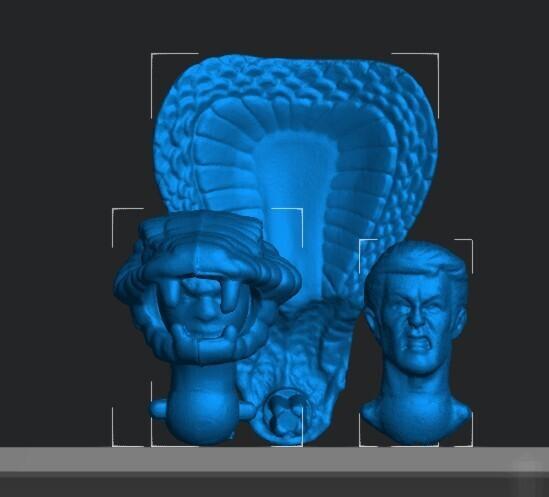 GI Joe ARAH Serpentor (1986) and (2005) Head and Accessories