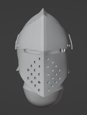 Barbute Medieval Helmet | High Detail