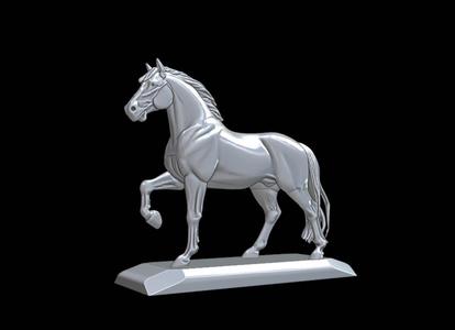 Majestic Steed in Confident Stride – I448 Gift Bust Figure Unique & Detailed 3D Print Model